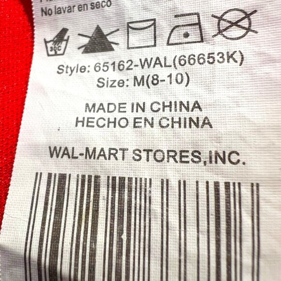 Disney Minnie Mouse Dress-Sz 8 Girls-Costume Dress Up-Play Dress-Velcro-Festive - Picture 14 of 16